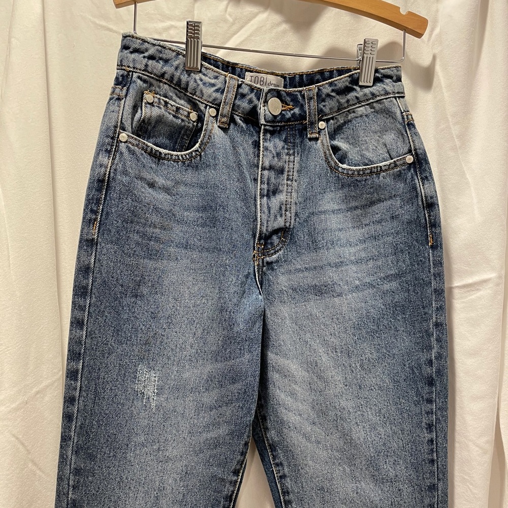 TOBI high rise straight fit jeans